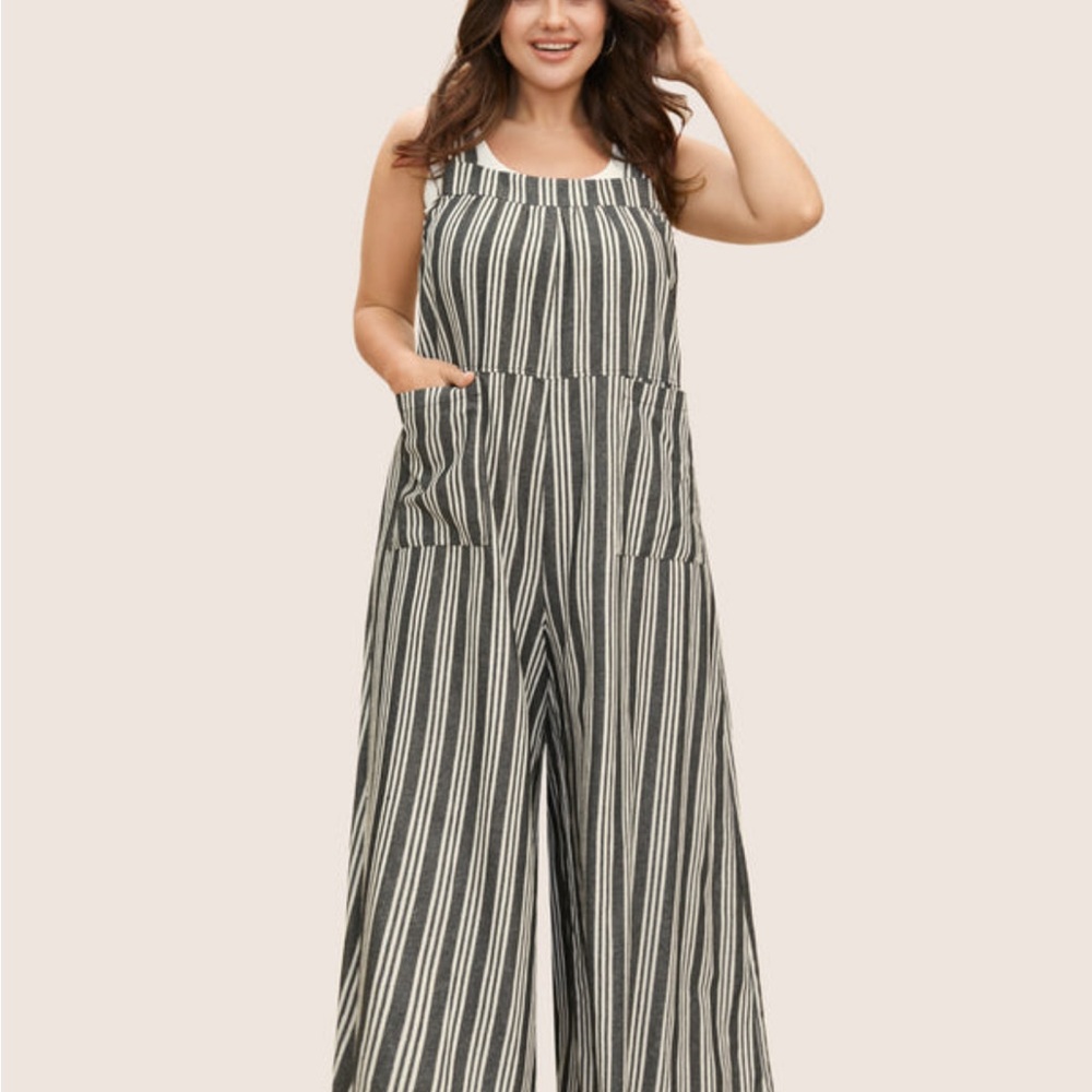 Black and white overalls